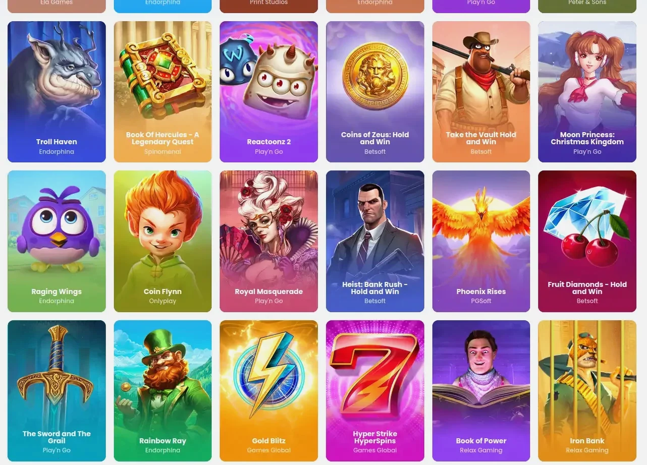 Игровой каталог казино Килограмм